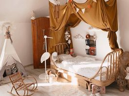 Letto Rattan Fatto a mano a Bali  + Baldacchino Numero 74