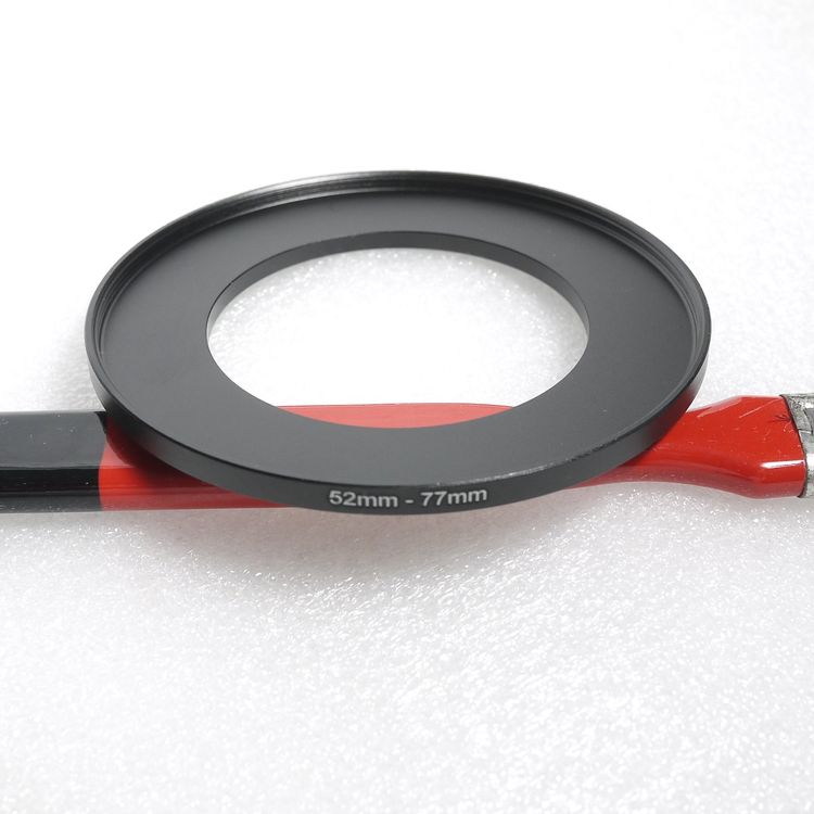 SHOTAY Anello Adattatore Step-Up Da 43mm A 52mm – In Alluminio Nero Opaco Per Filtri E Obiettivi - 4
