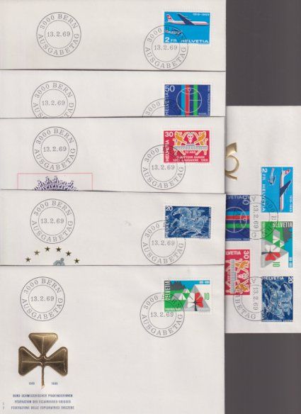 Tutti i francobolli: FDC-Serien 1968 - 1970 – Usato da Koblenz venduto da Boerse6 1