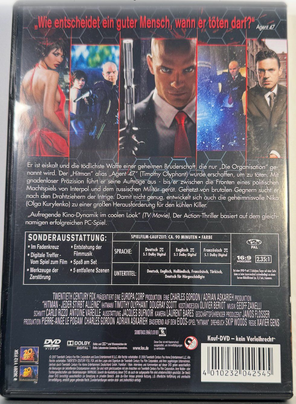 Tutti i DVDs: DVD HITMAN- EXTENDET EDITION-TIMOTHY OLYPHANT OLGA KURYLENKO – Usato da Wisen venduto da gigisna 2