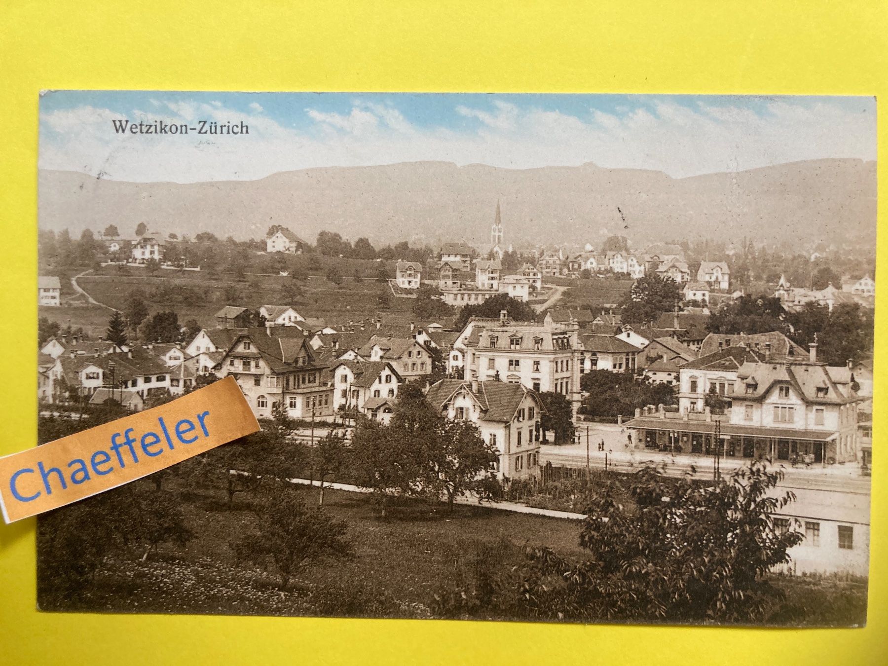 Cartoline postali: 1918 Wetzikon - Zürich – Usato da Zürich venduto da Chaeffeler