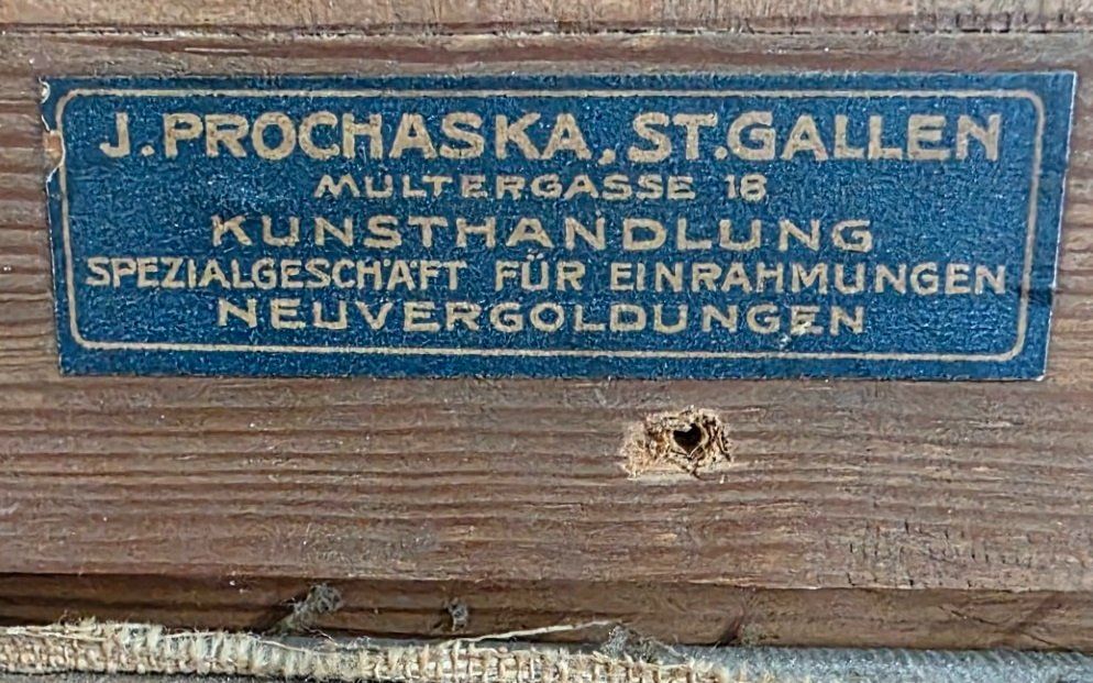 Dipinti: Antikes Ölgemälde 1912 von Ria Fässler St.Gallen – Usato da Flums venduto da Flumsantik 4