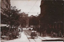 Karte Zürich (Bahnhofstrasse Wochenmarkt 1919)
