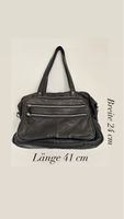 Schwarze Pieces Handtasche, Ledertasche, Top Zustand!
