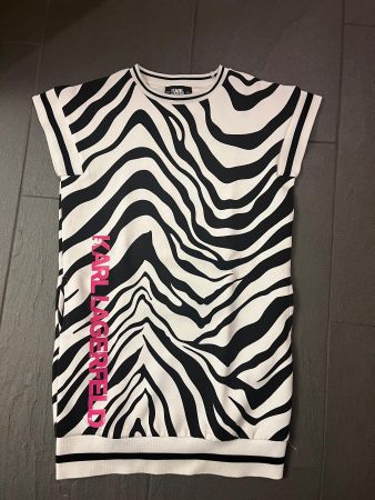 Karl Lagerfeld Kleid Zebra Look Gr 12 J. 150cm