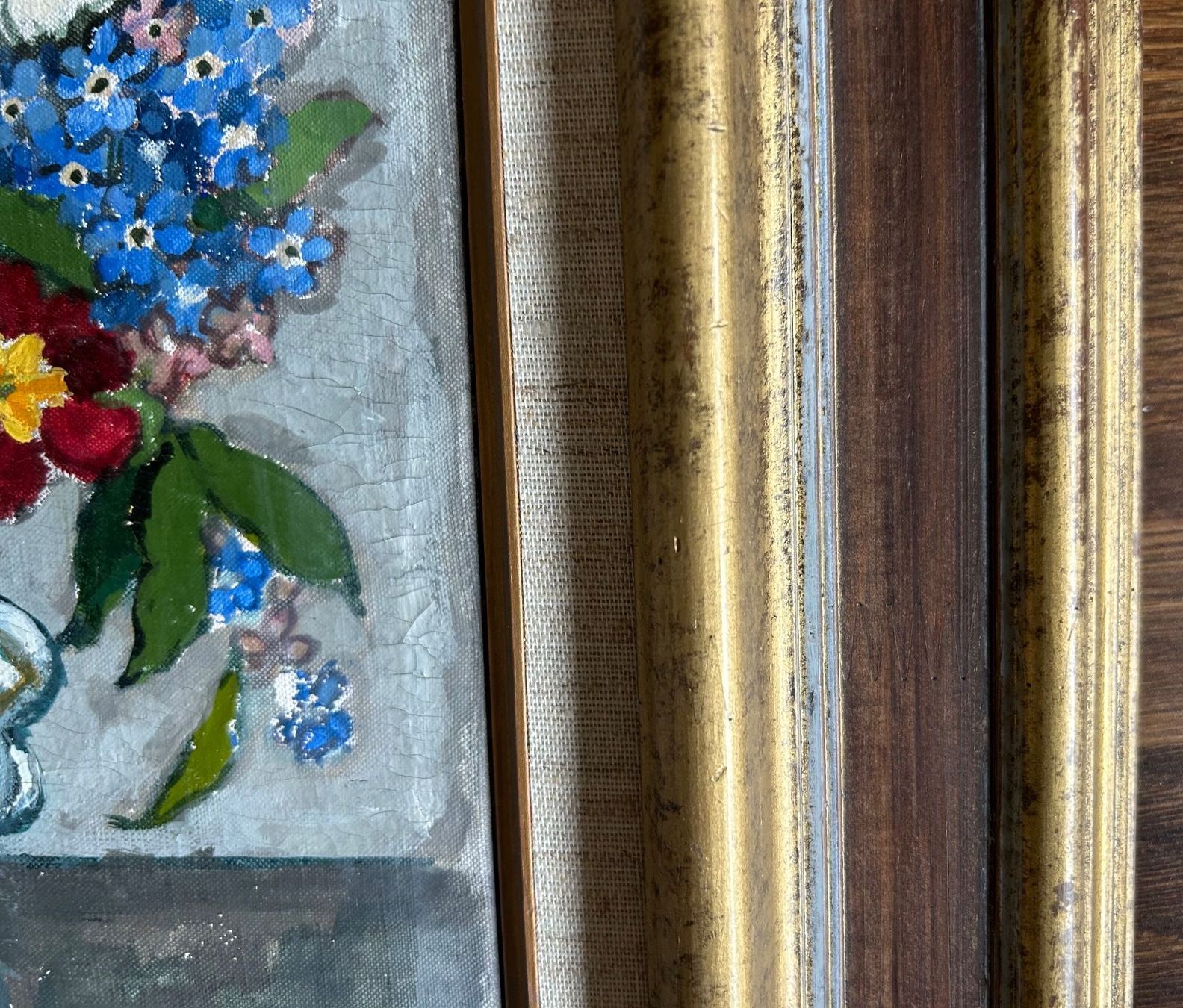 Gemälde: Henri Claudius Forestier: Vase mit Blumenstrauss – Gebraucht aus Lichtensteig von VonSteinegg 4