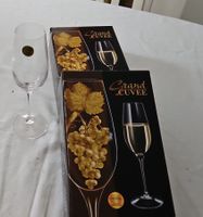 4 Kristall Sektgläser Grand Cuvee - Neuwertig im Originalkar