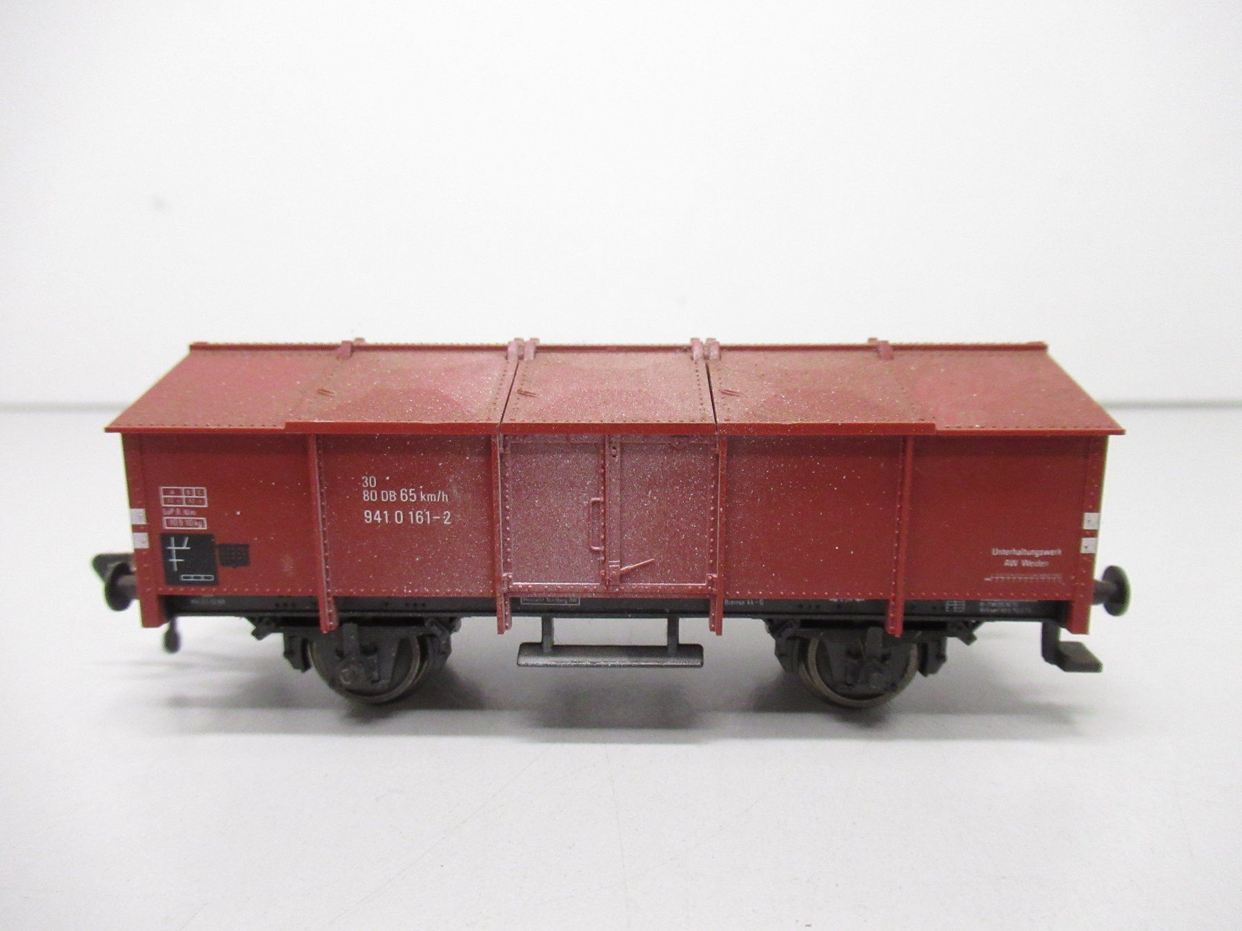 Fleischmann Modellini di ferrovie: Fleischmann 5210 Klappdeckelwagen der Deutschen Bahn DC H0 – Usato da Basel venduto da mhmarken 1