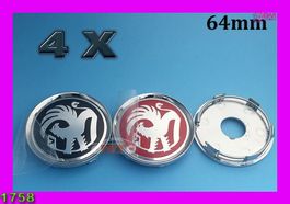 Opel Vauxhall 64mm Radmitte Kappen