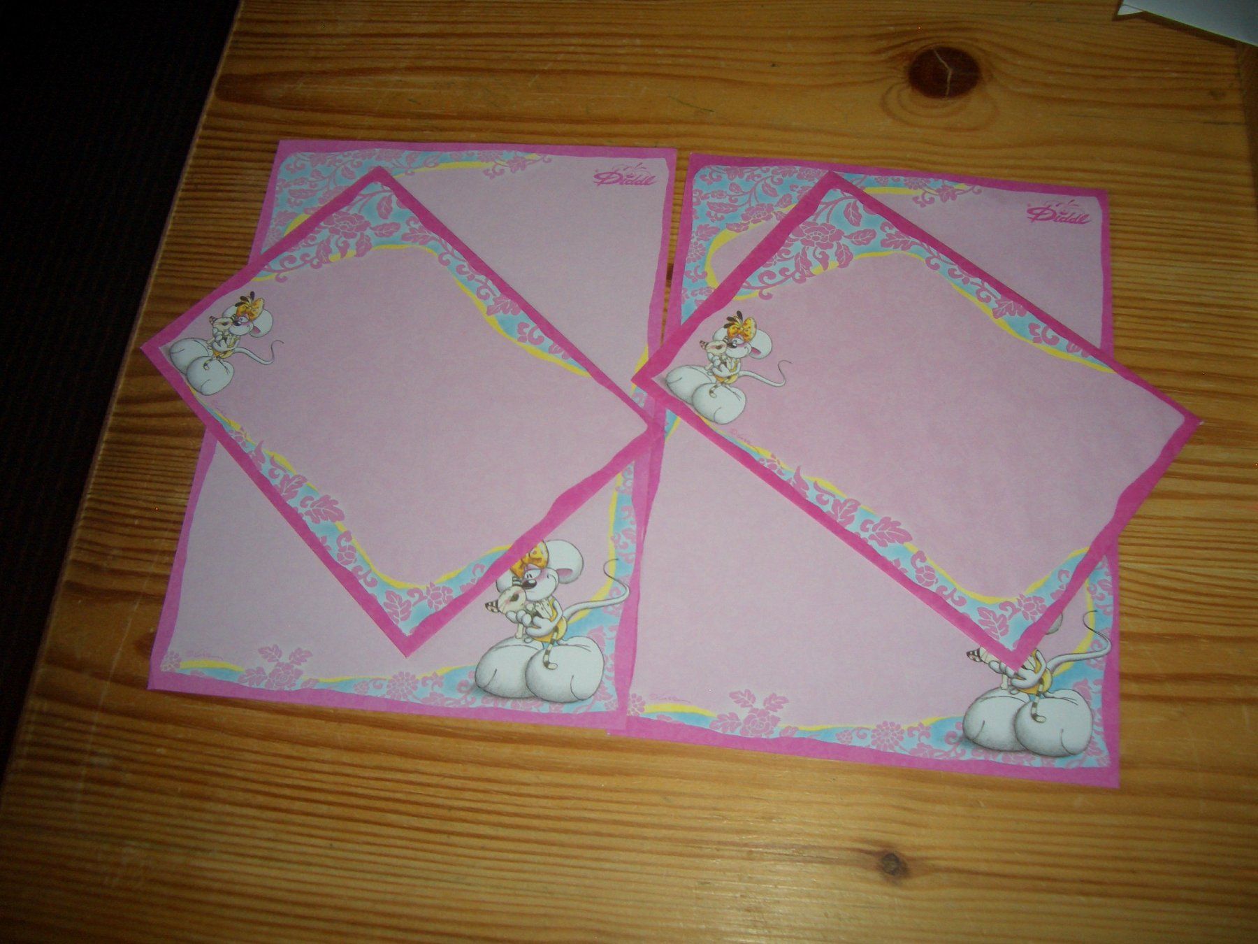 Papier: 2x Diddlbriefpapier mit kuvert – Neuf (Voir description) à Präz par Eroberto