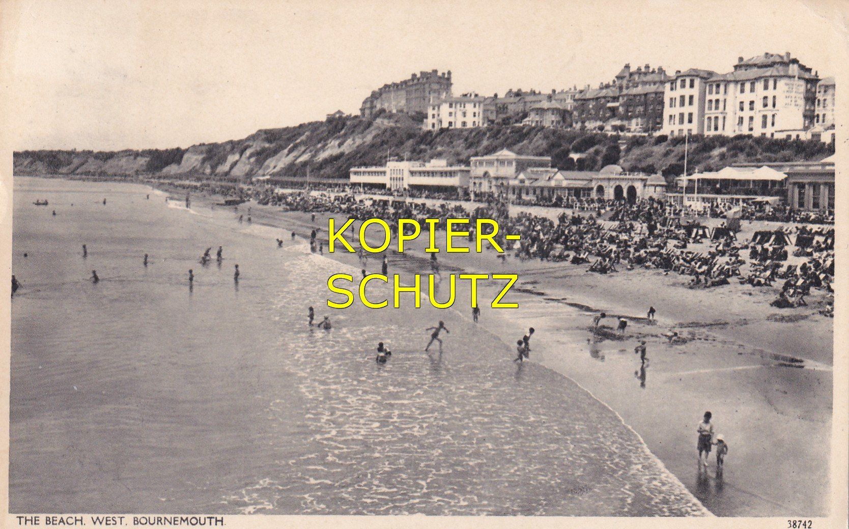 Cartoline postali: Bournemouth - The Beach /mp – Usato da Hombrechtikon venduto da Rudolf07
