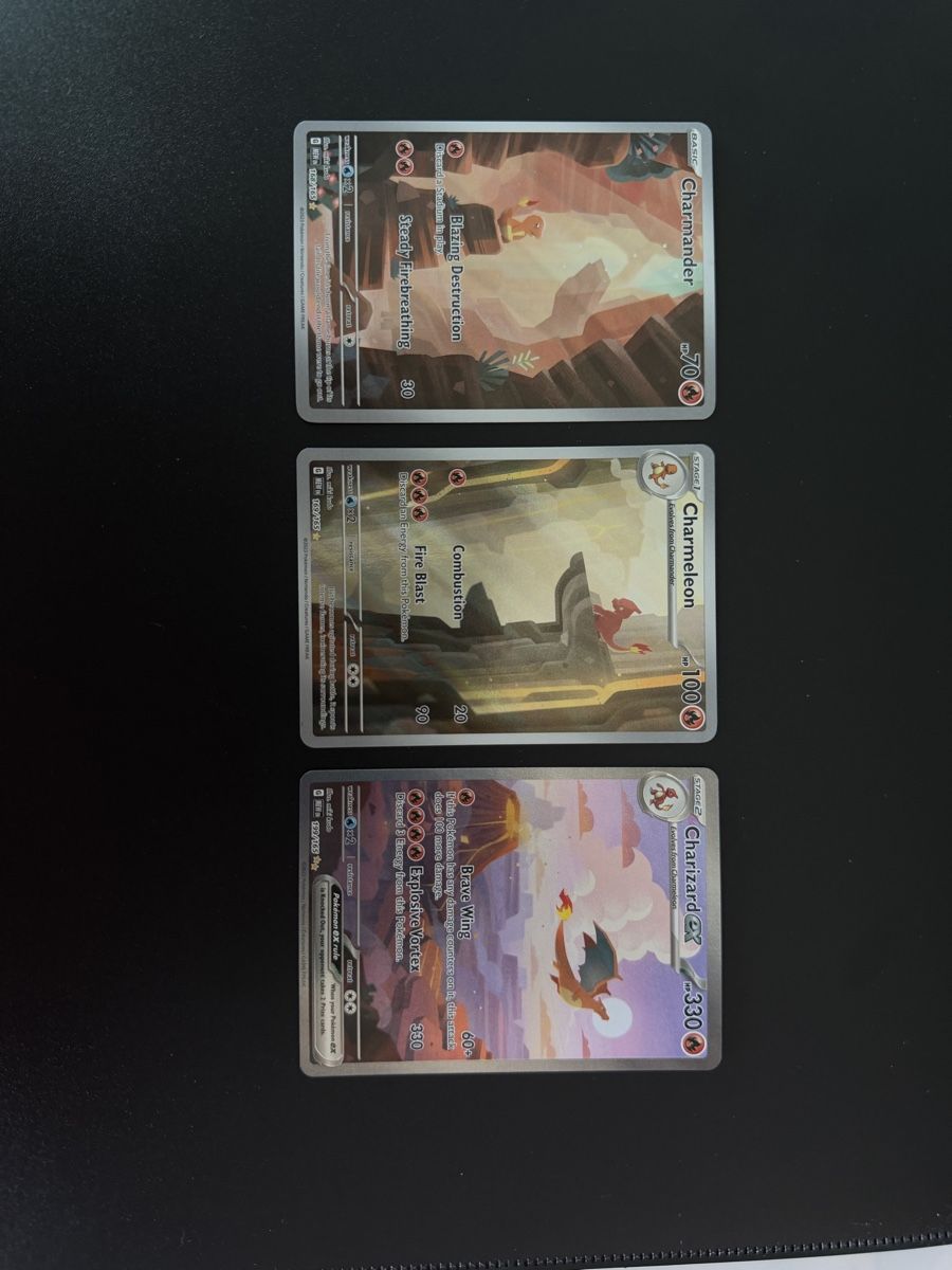 Pokémon Carte collezionabili: Pokémon MEW 151 TRIO Charmander, Chaemeleon, Charizard – Nuovo (secondo la descrizione) da Cademario venduto da Yleeyle