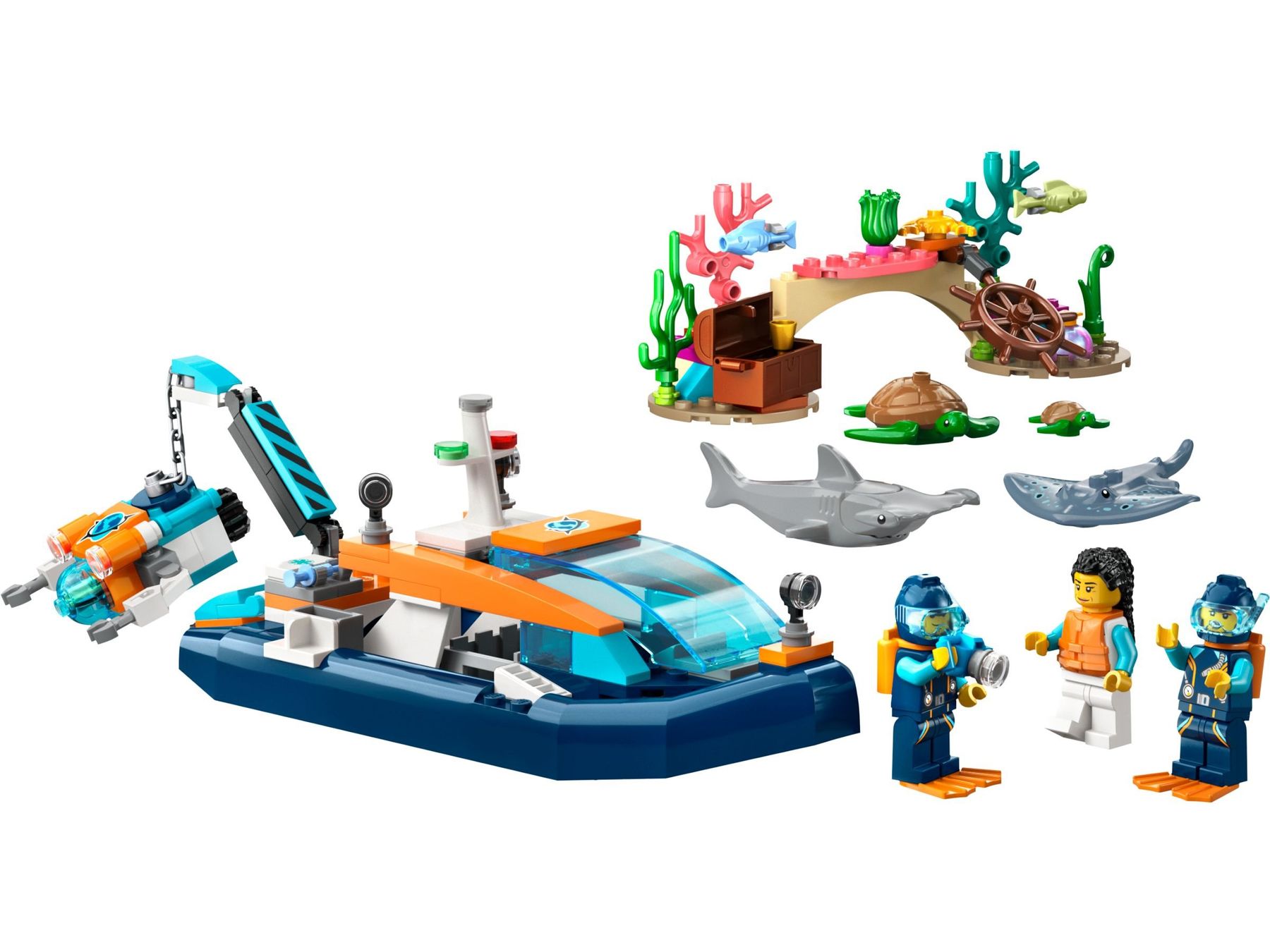 Lego Kit di costruzioni: 60377 Meeresforscher-Boot – Nuovo e nell'imballaggio originale da St. Gallen venduto da brickli 1