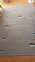 Schöner Webteppich 150 × 230 cm  Grau/Blau
