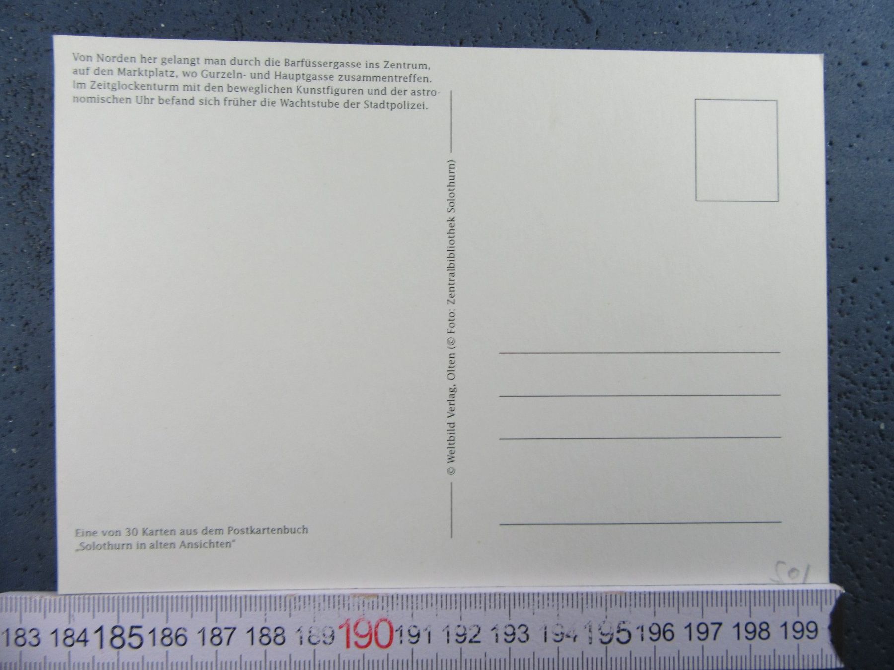 Cartoline postali: SOLOTHURN ZEITGLOCKENTURM REPRO UM 1900 AK SO – Usato da Ettingen venduto da Hausi4711 1