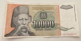 Jugoslawien 10‘000 Dinara 1993