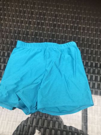 Mädchen Neu Turn Hose  Tanz Dress 98/104 Türkis glänzend