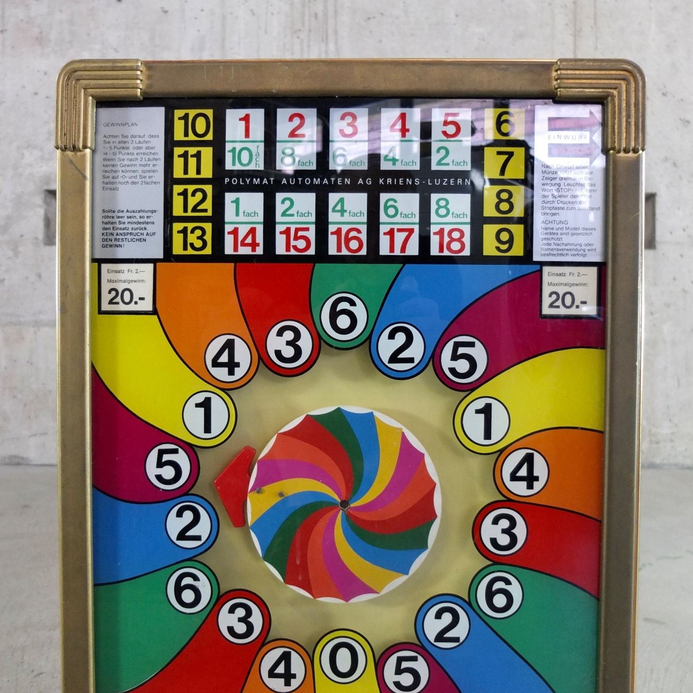 Slot Machine: Go-n-Stop Geldspielautomat 1968 – Usato da Basel venduto da Brocki-auf-dem-Wolf 3