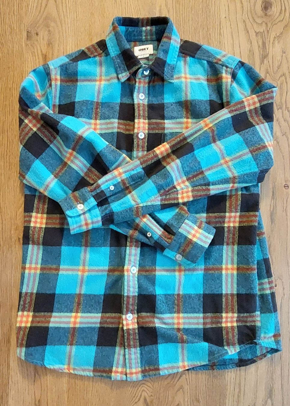 Camicie: Design Flanellhemd von OBEY – Usato da Bern venduto da davidepi
