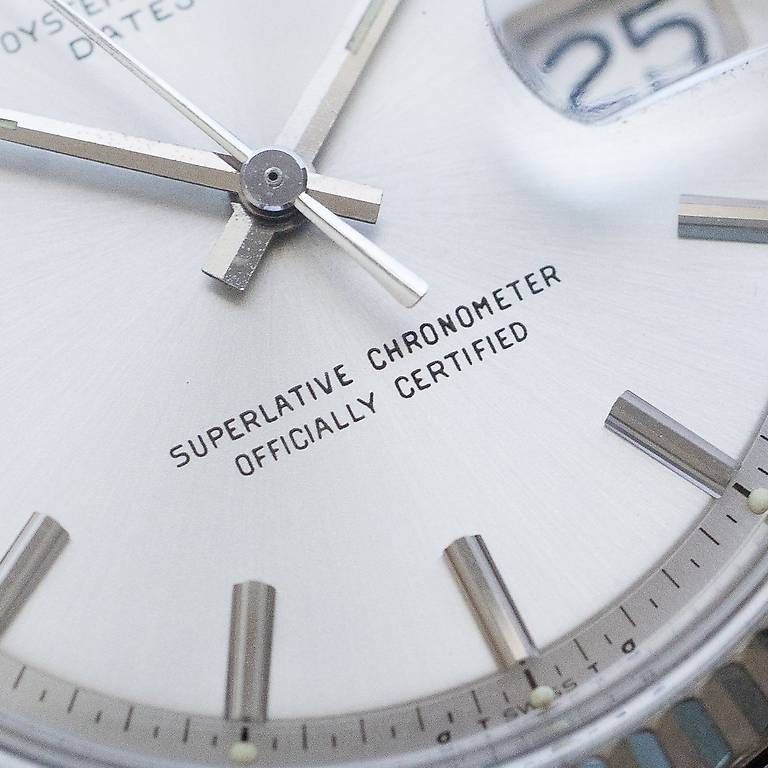 Montres: Rolex Datejust 1601 Silver Sigma de 1973 – D'occasion à Lausanne par inf_dft9 3