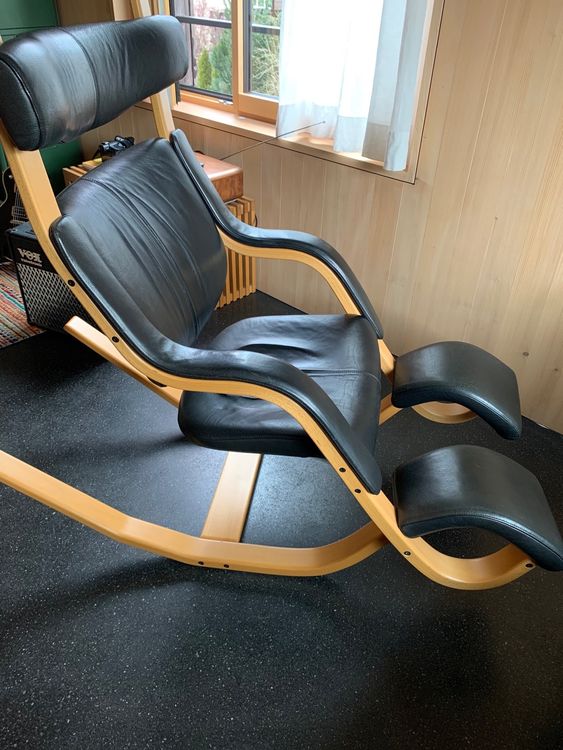 STOKKE (Varier Gravity) Balans, Leder schwarz Kaufen auf Ricardo