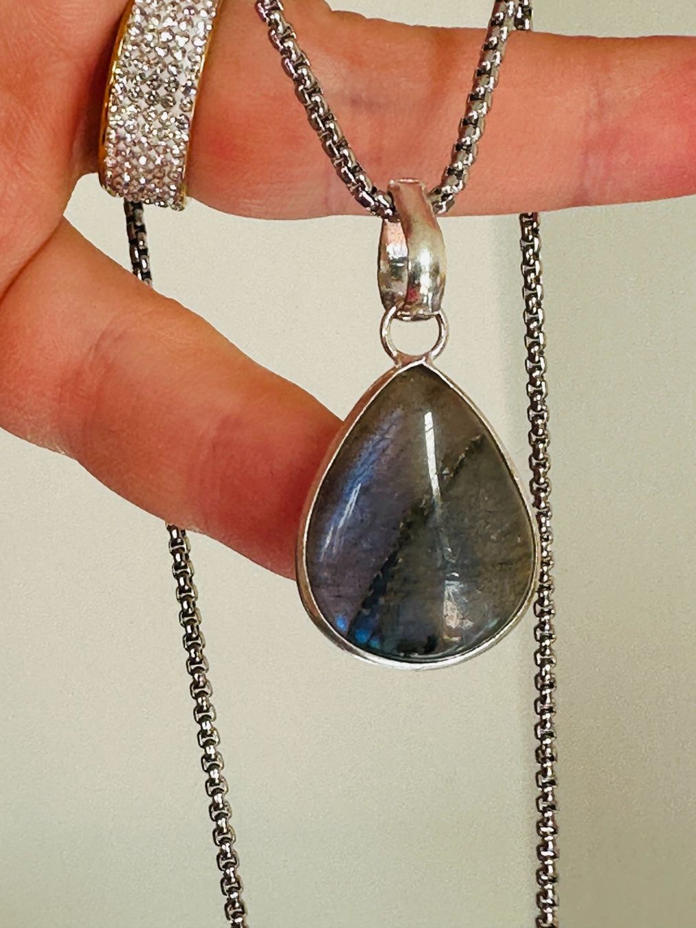 Catenine: Labradorite Gemstone Handmade Jewelry necklace – Nuovo e nell'imballaggio originale da Genève venduto da AGBERG 9