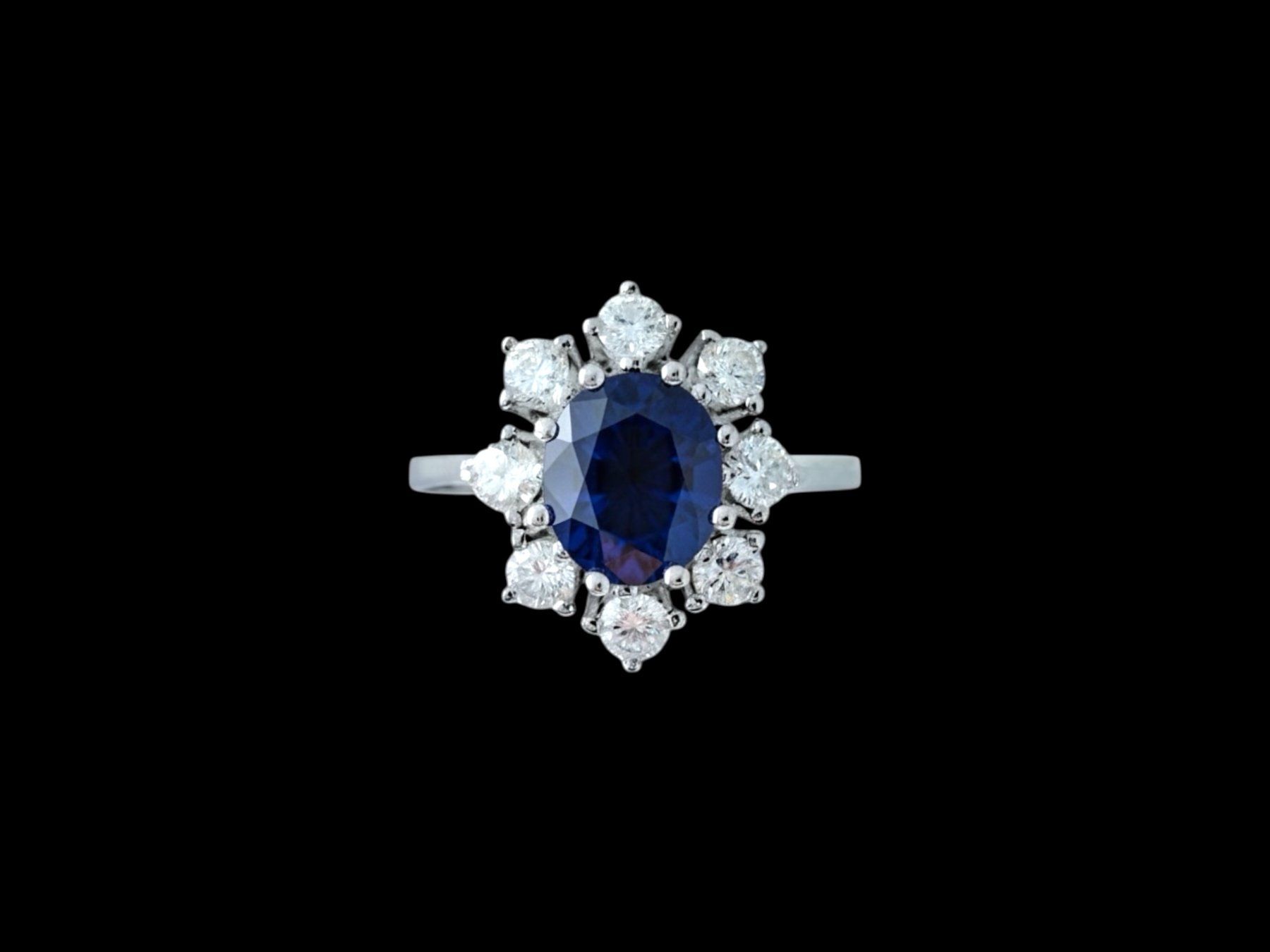 Anelli: SCHILLIG AG, Basel, Saphir - Diamant - Ring – Usato da Zuzwil SG venduto da artimmo 5