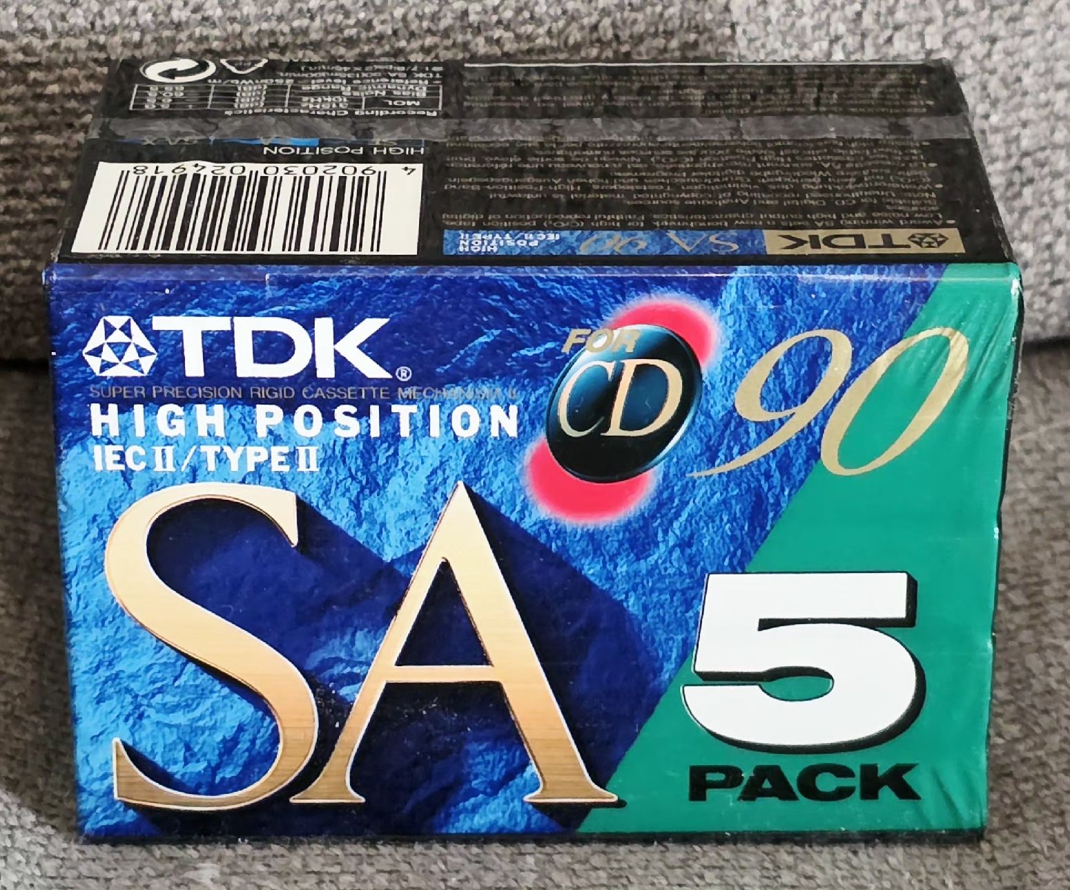 Musicassette: TDK"SA-90" Quintet de cassettes audio type II – Nuovo e nell'imballaggio originale da LAUSANNE venduto da Mistersound 1