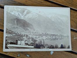 Echt Photo auf Karton / Clarens Vernex Montreux - 1900