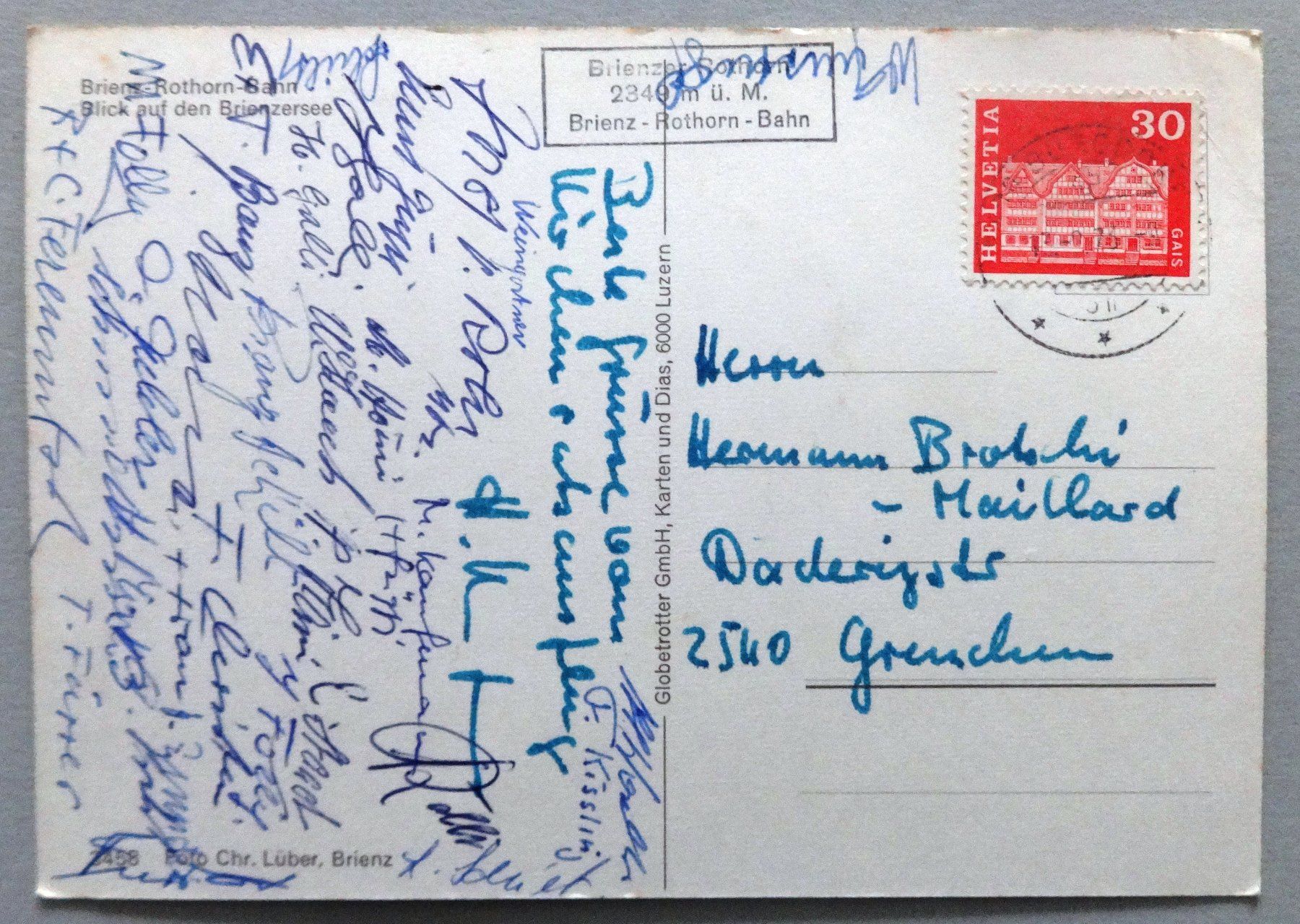 Cartes postales: Brienz-Rothorn-Bahn – D'occasion à Fétigny par Billy2miny 1