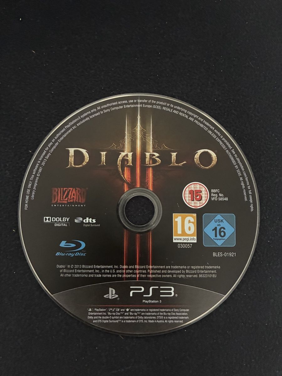 Sony Giochi: Diablo III per PS3, gioco per PlayStation 3, disco e custodi – Nuovo (secondo la descrizione) da Taverne venduto da nad02026