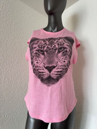 Rosa Zara Shirt mit Leopardenprint Grösse S- M Gut Erhalten