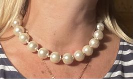 Collana di perle sintetiche grandi- un tocco di eleganza! ✨
