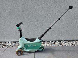 Trotinette 2 en 1 Micro Mini2Go avec coffre couleur menthe