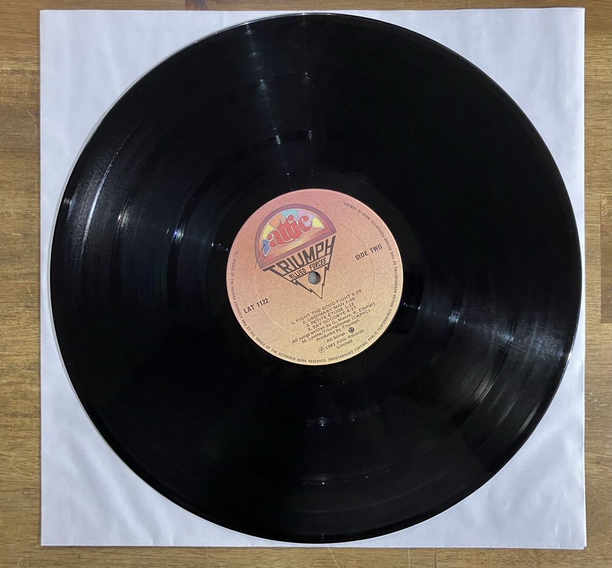 Dischi in vinile: TRIUMPH Allied Forces Vinyl LP 1981 Canada – Usato da Belp venduto da B7L0 4
