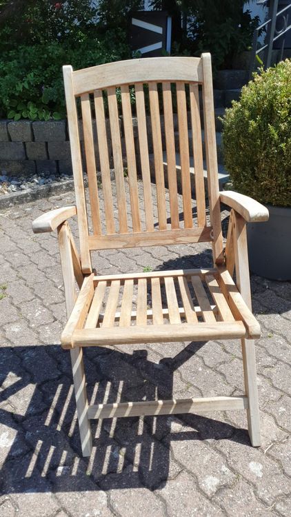 6 Teak Holz Gartenstühle Kaufen auf Ricardo