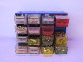 Grosses Ösen- und Druckknopf-Set mit Sortierbox & Werkzeug