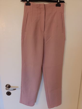 Zara High Waist Trousers, Pink, Size S, Good Condition