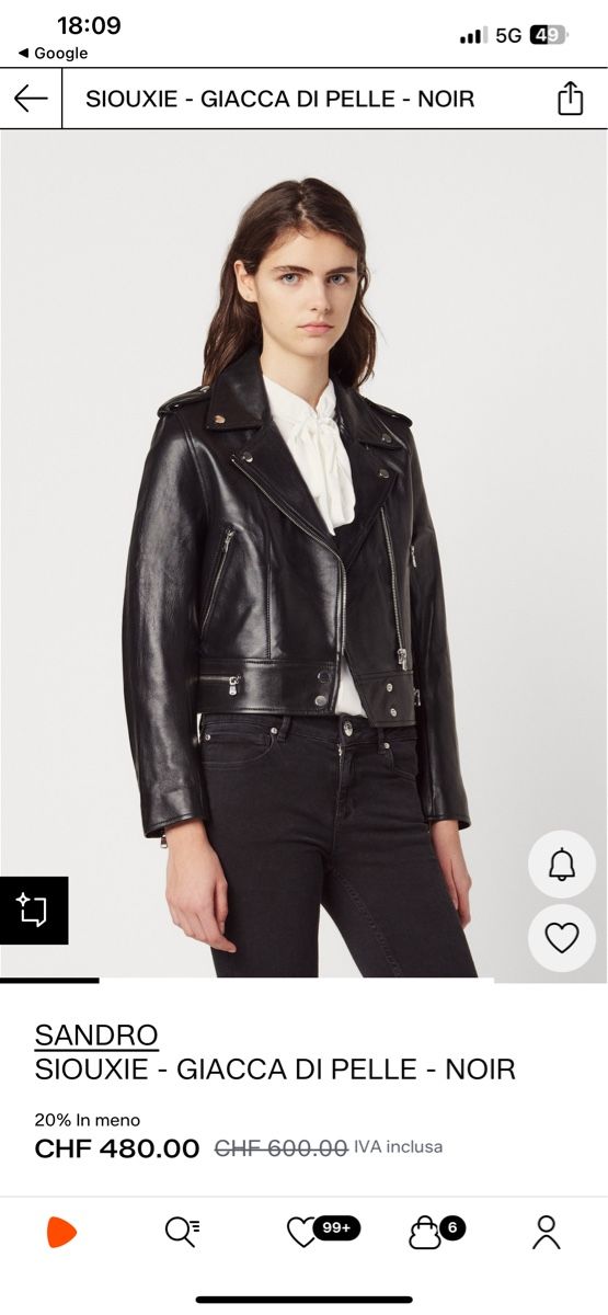Sandro Jacken: SANDRO Siouxie biker jacket – Gebraucht aus Castagnola von Car2X2N 6
