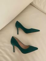 RARITÄT - stylischer und edler Leder Pumps, grün, 38
