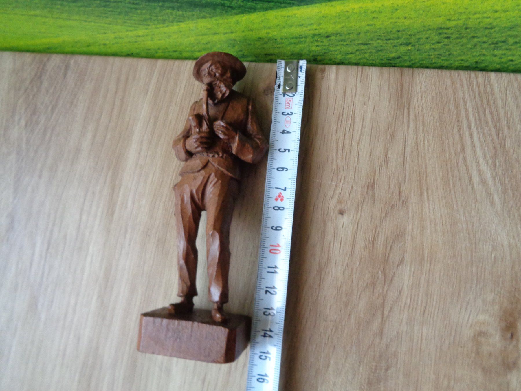 Sculture & Statue: HOLZ-FIGUR MANN MIT TABAKPFEIFE HANDGESCHNITZT – Usato da Henggart venduto da Pascha22 2