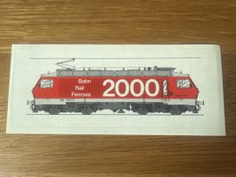 SBB Re 4/4 IV Bahn 2000 – Original Vintage Aufkleber