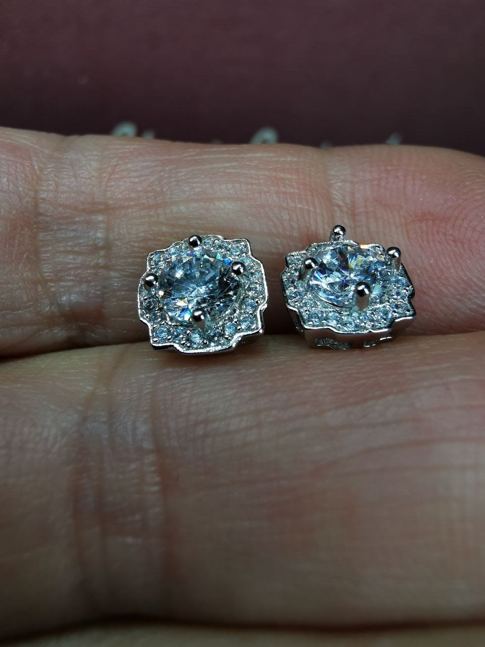 Orecchini pendenti & Orecchini a lobo: Boucles d'oreille argent avec zircons – Nuovo e nell'imballaggio originale da Reconvilier venduto da Tsma67 5