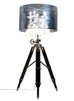 Exklusive Stehlampe mit Kronleuchter