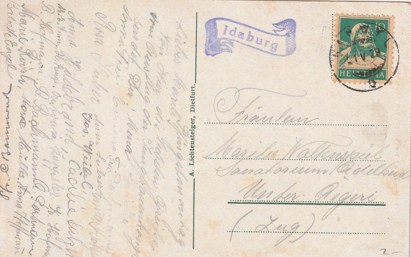 Cartoline postali: St. Iddaburg – Usato da Rorschacherberg venduto da fratovi2 1