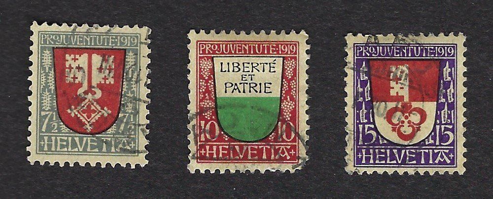 Tutti i francobolli: Satz Pro Juventute 1919, gestempelt – Usato da Luzern venduto da Einh0rn