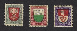 Satz Pro Juventute 1919, gestempelt