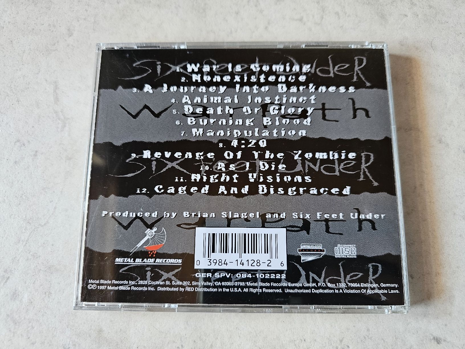 CD: Six Feet Under  -  Warpath – Usato da Schneisingen venduto da backstore24 1