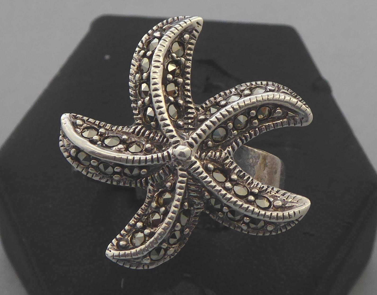 Ringe: Ring 925 mit Markasiten – Gebraucht aus Muri AG von Lineli2020 1