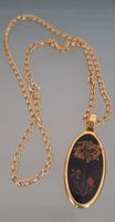 Kette Vergoldet mit.Medaillon.